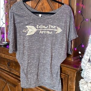 Follow Your Arrow Scoop Neck Tee